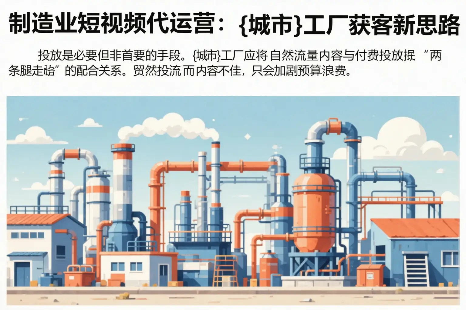 制造业短视频代运营:烟台工厂获客新思路