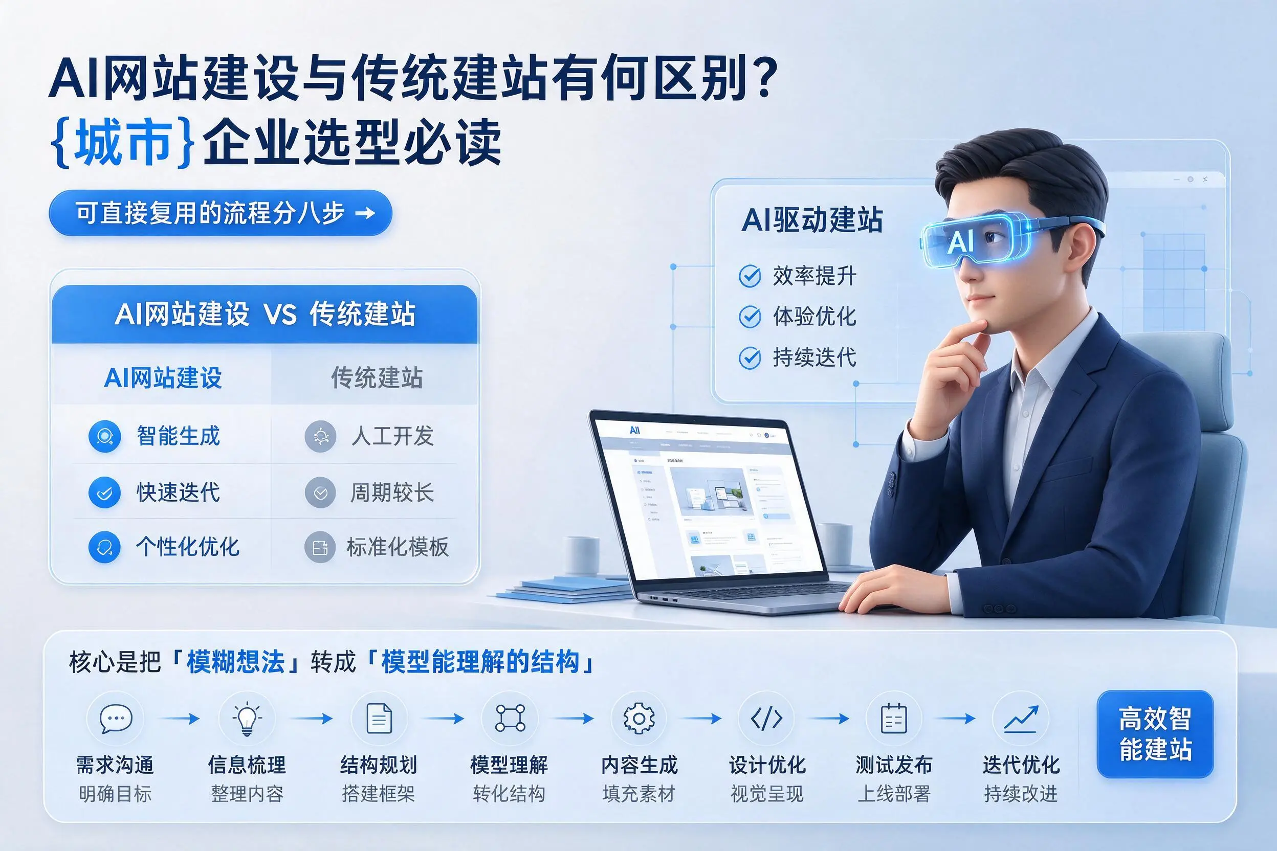 AI网站建设与传统建站有何区别?烟台企业选型必读