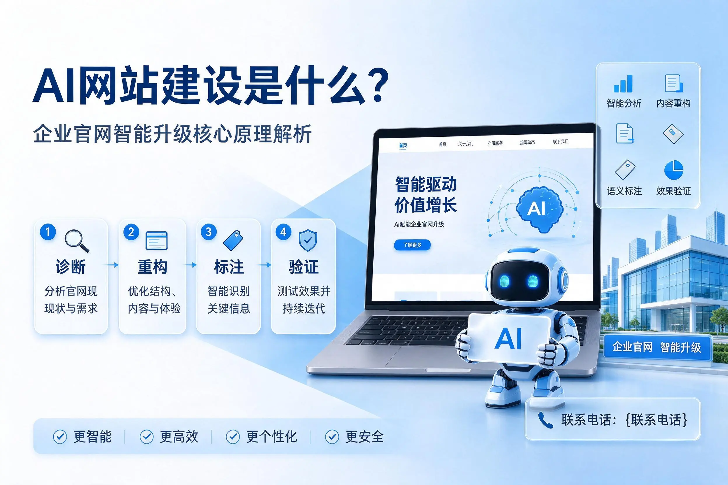 AI网站建设是什么?烟台企业官网智能升级核心原理解析