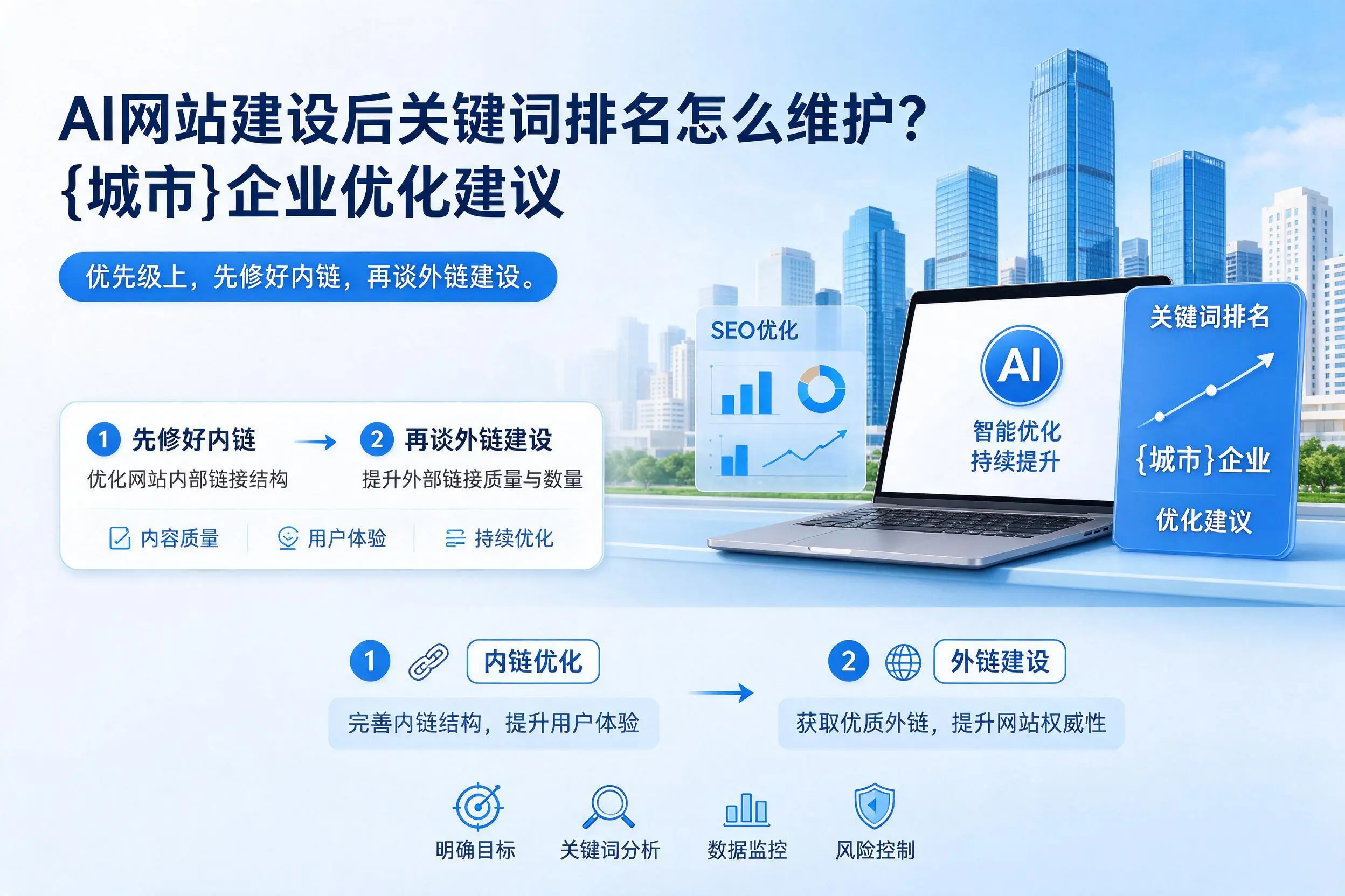AI网站建设后关键词排名怎么维护?烟台企业优化建议