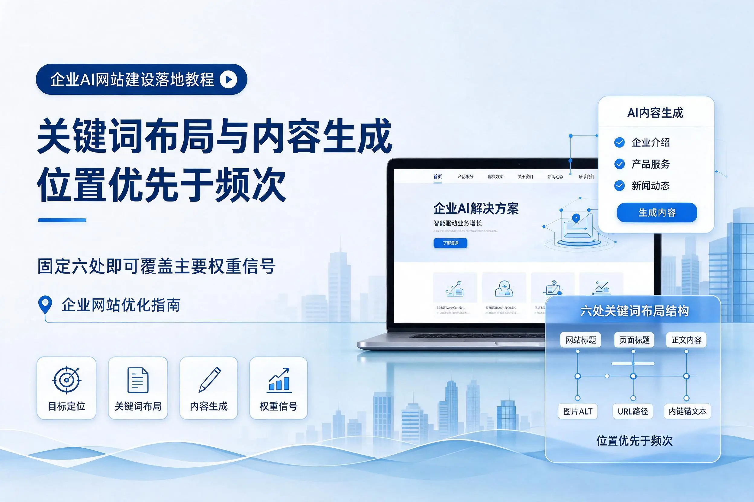 烟台企业AI网站建设落地教程:关键词布局与内容生成