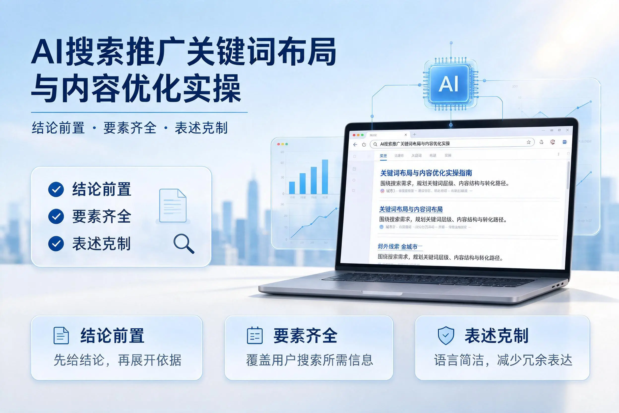 烟台AI搜索推广关键词布局与内容优化实操